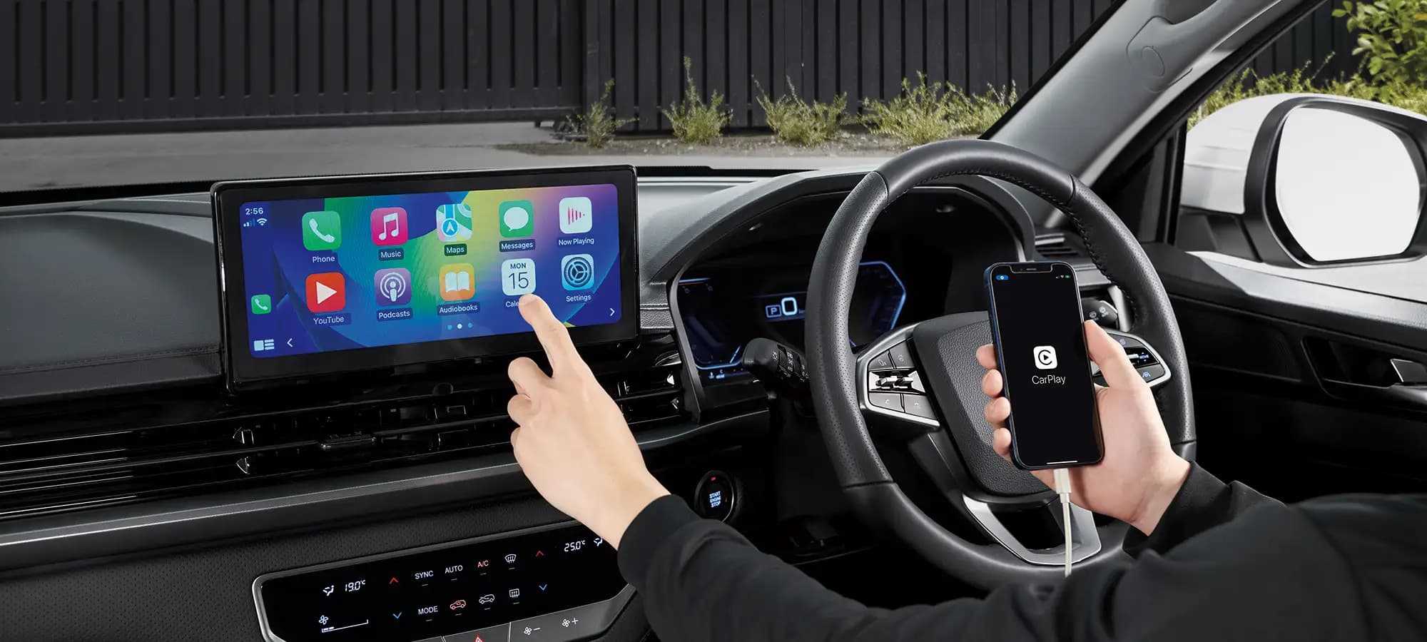 ssangyong musso dual cab tow vehicle apple carplay android auto